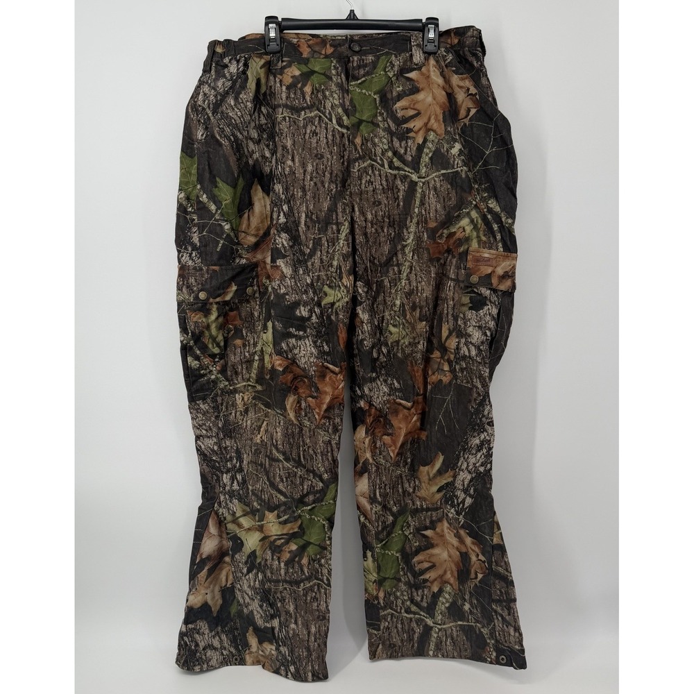 Woolrich Pants Mens XL Brown Camo Tree Mid Rise Cargo Straight Outdoor Hunting